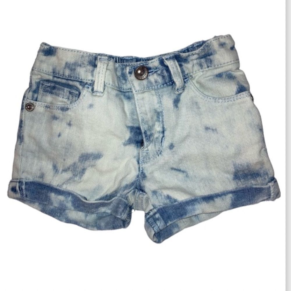 Acid wash baby shorts